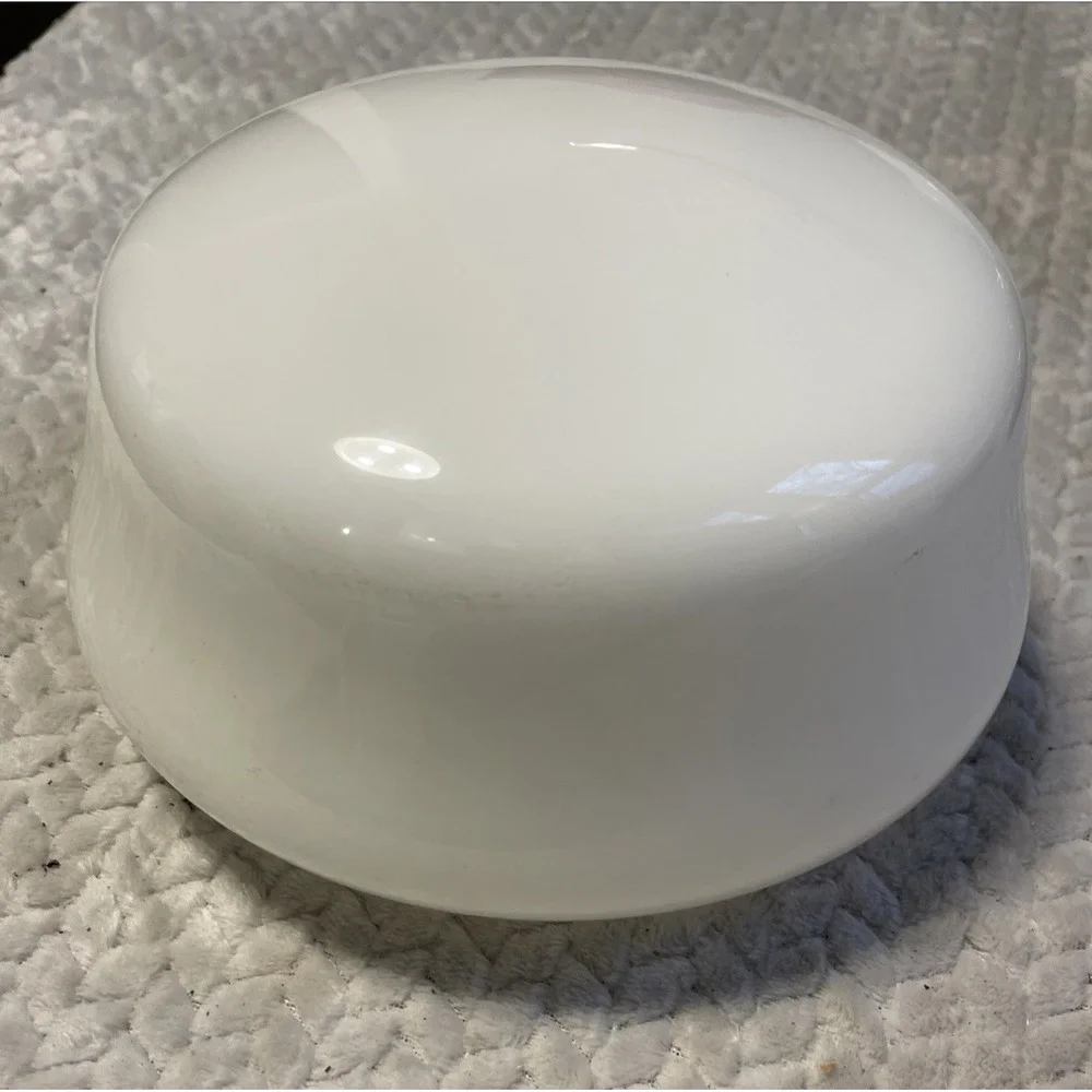Schoolhouse Light Shade 5 H X 6-3/4 W White Glass Flush Mount Ceiling Fan 3-1/4